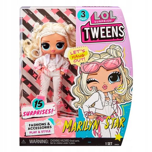 LOL SURPRISE TWEENS LALKA MARILYN STAR 15 ELEMENTÓW BLOND WŁOSY SERIA 3 na Arena.pl