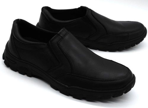 Mokasyny męskie wsuwane American Club CY104/24 - czarne 43 na Arena.pl