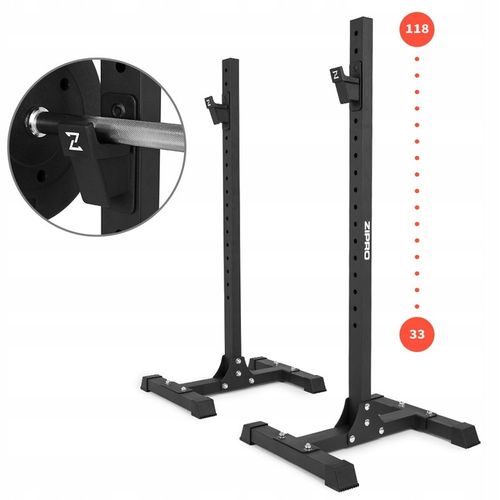 Ławka Treningowa Prosta Ławeczka do ćwiczeń + Stojaki Regulowane 2w1 Zipro na Arena.pl