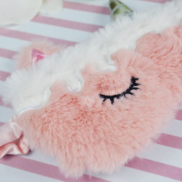 Opaska na oczy do spania jednorożec - pink zdjęcie 4