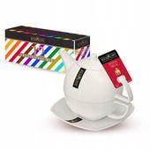 Dzbanek Duo do herbaty Zestaw herbat owocowych Richmont 12 smaków porcelana