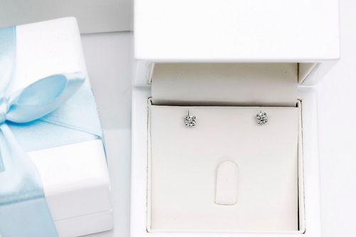 Emaga Złote kolczyki KBD4820 - Diament na Arena.pl