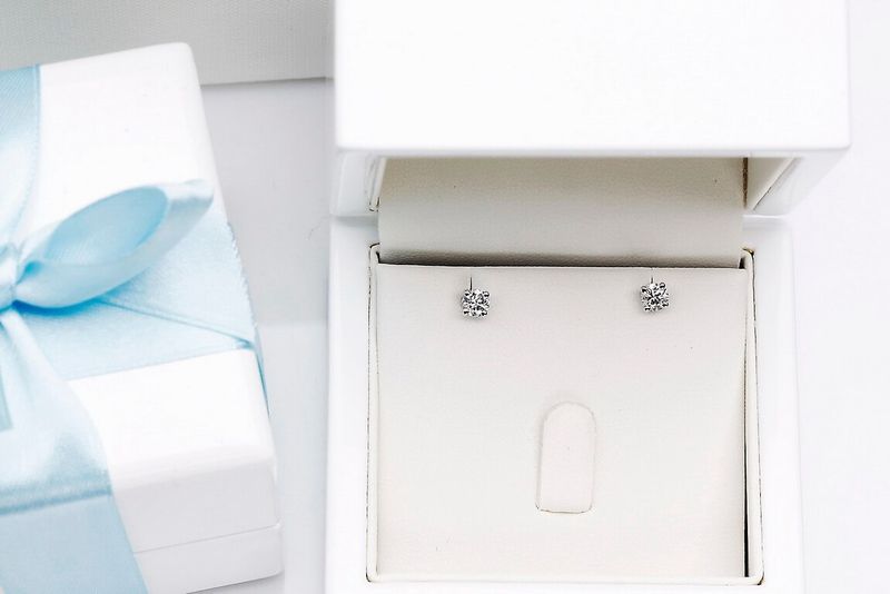 Emaga Złote kolczyki KBD4820 - Diament zdjęcie 3