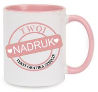 Kubek z nadrukiem zdjęcie grafika tekst logo prezent reklama Twój PROJEKT