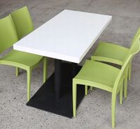 Stół z KAMIENIA gładki biały WYSOKI POŁYSK 110x50