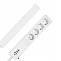 Listwa Zasilająca Przedłużacz 4 porty 230V 2xUSB ZigBee 3.0 TUYA Smart Life