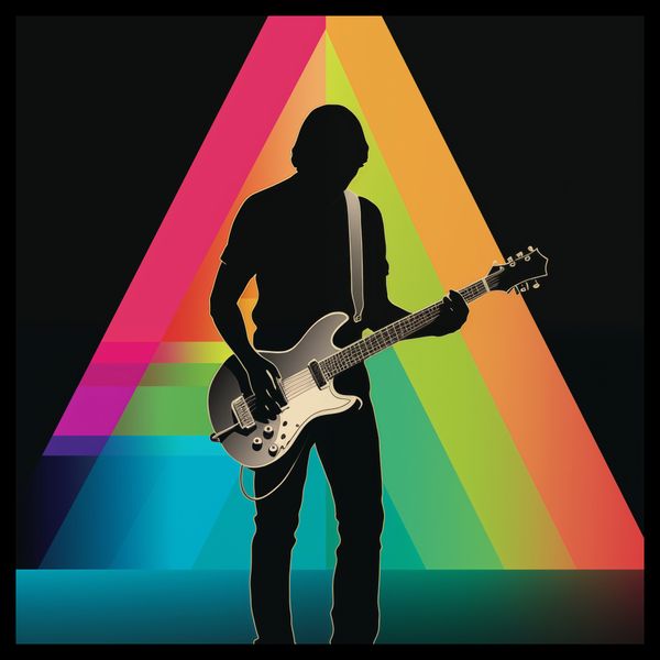 Plakat 40x40cm Pryzmat przez Gitarę zdjęcie 2