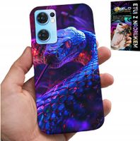 ETUI DO OPPO RENO7 5G - WĄŻ KOBRA GRZECHOTNIK GADY CASE + FOLIA
