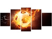 70CM 150CM ZEGAR 5 ELEM PIŁKA OGNIU DRUK OBRAZ