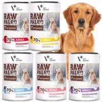 RAW PALEO ADULT DOG 400g zestaw 5 smaków karmy dla psa dorosłego - 5x400g