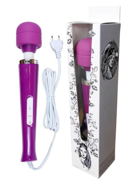 Stymulator-Magic Massager Wand Cable 110-240V Purple 10 Function zdjęcie 12