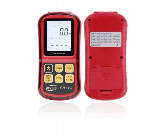 CYFROWY TERMOMETR 2x TERMOPARA TYPU K do 1372 st. KOMPATYBILNA J,K,T,E,N,R zdjęcie 10