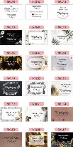 naklejki Etykiety z LOGO twojej firmy 6 cm 50szt na Arena.pl