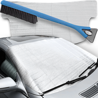 OSŁONA Mata Antyszronowa Aluminiowa 100x200cm Skrobaczka Ze Szczotką Kungs