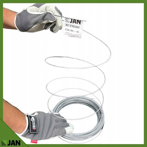 DRUT ocynkowany NACIĄGOWY sadowniczy 2,5 do SIATKI OGRODZENIOWEJ 50m na Arena.pl