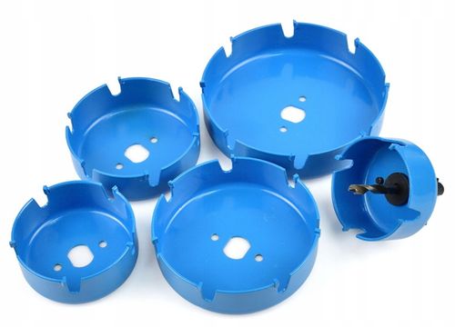 Otwornice widiowe GEKO 64-127 mm do drewna, płyt gipsowych i MDF 5 el. na Arena.pl