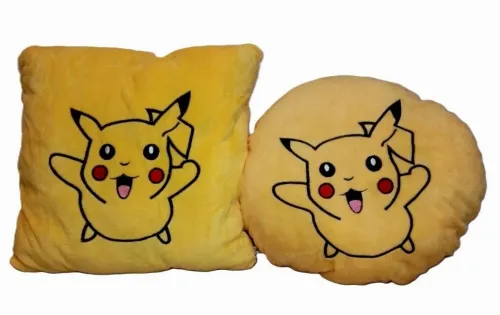 PODUSZKA PLUSZOWA ZAGŁÓWEK MASKOTKA PLUSZOWA JASIEK JAŚ PIKACHU PIKACZU na Arena.pl