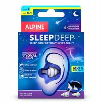 SleepDeep ALPINE dwupak multisize multipack zatyczek do spania dwa