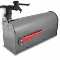 16865 Grafitowa amerykańska skrzynka na listy pocztowa z flagą HIT