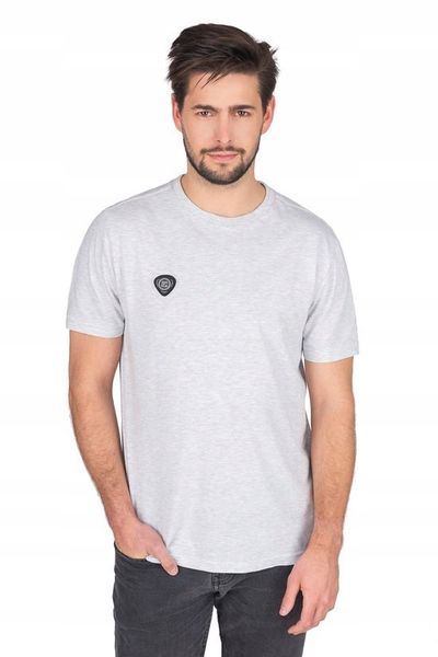 T-shirt męski szary Sajmon Rozmiar - M zdjęcie 1