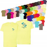 KOSZULKA T-SHIRT DOWOLNY HAFT firmowa reklamowa LOGO tekst grafika 10 szt