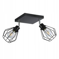 2 x Lampa sufitowa wisząca kinkiet żyrandol LED 2x E27 oprawa LOFT diament