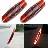 4 NAKLEJKI NALEPKI FOLIA OCHRONNA 3D ODBLASKOWA DO SAMOCHODU NA DRZWI