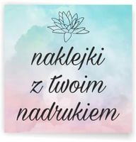 Naklejki z LOGO firmy ETYKIETY REKLAMOWE z twoim nadrukiem 6x6cm 100 sztuki