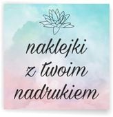 Naklejki z LOGO firmy ETYKIETY REKLAMOWE z twoim nadrukiem 6x6cm 100 sztuki