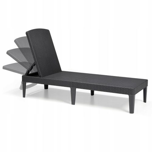 Leżak ogrodowy składany regulowany Jaipur grafitowy Keter na Arena.pl