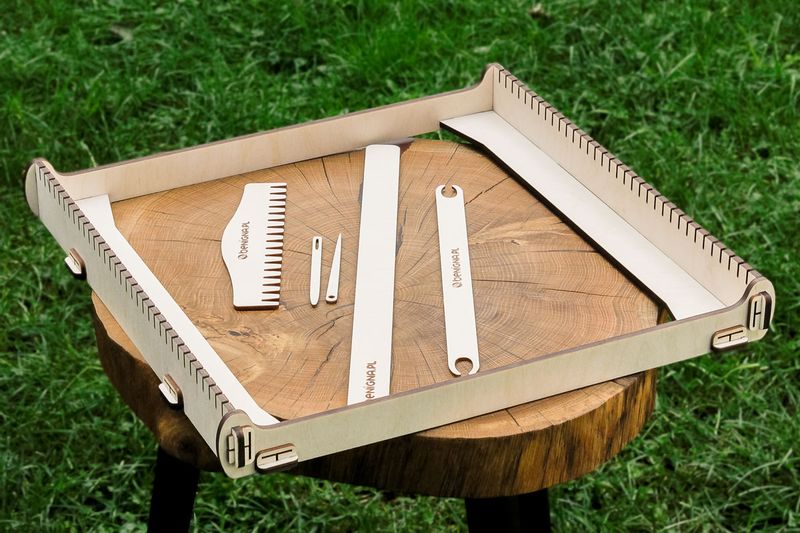 Krosno tkackie, pole robocze 40x40 cm zdjęcie 3