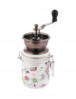 2 x MŁYNEK RĘCZNY DO MIELENIA KAWY CERAMICZNY KWIATY