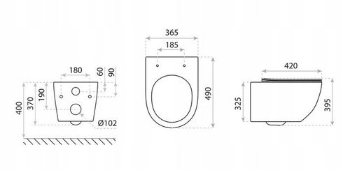 LAVITA Miska wisząca WC Sinto 2.0 bezrantowa wirowa na Arena.pl
