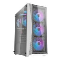 Obudowa Komputerowa Darkflash DK352 Plus 4xARGB DO ATX M-ATX Czarno-Biała