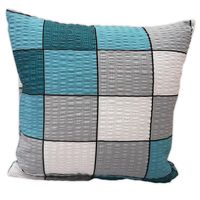 Poszewka z kory 70x80 wzór piknikowa krata turkusowa