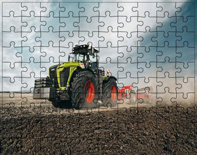 Puzzle Traktor Ciągnik zdjęcie 1