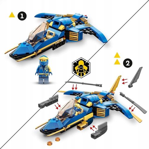 LEGO Ninjago 71784 Odrzutowiec Jay'a EVO 71780 Samochód wyścigowy Kaia EVO na Arena.pl