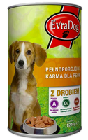 EVRA DOG PIES 1250G PUSZKA DRÓB