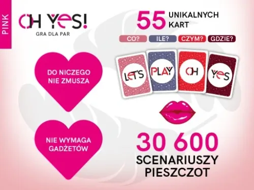 GRA DLA PAR - OH YES! PINK erotyczna wstępna WYZWANIA prezent WALENTYNKI na Arena.pl