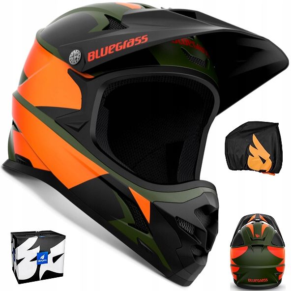 Kask BLUEGRASS INTOX FULL FACE XS 52-54cm green zdjęcie 1