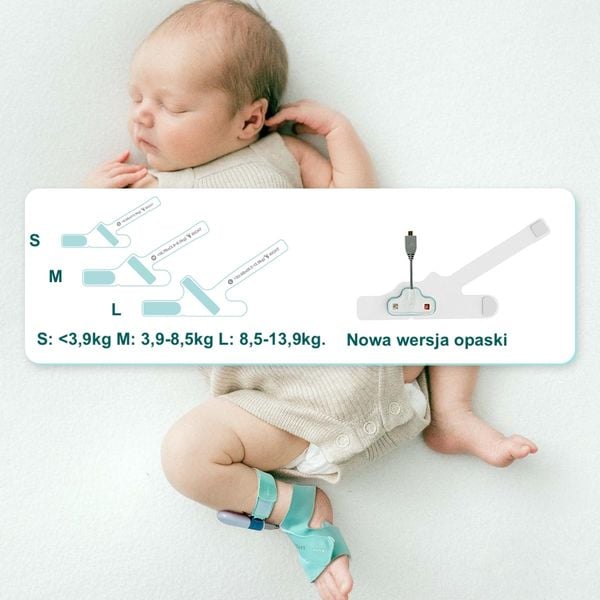 Monitory oddechu snu dla dziecka na Bezdech 0-3, Alarm, Aplikacja Wykresy zdjęcie 9