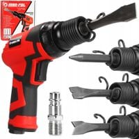 młotek pneumatyczny udarowy blacharski 1/4" kompozyt + 4-dłuta mar-pol