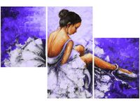 OBRAZ BALETNICA GRANATOWYM TLE