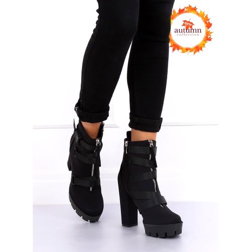 Botki na platformie czarne B9026 Black r.36 na Arena.pl
