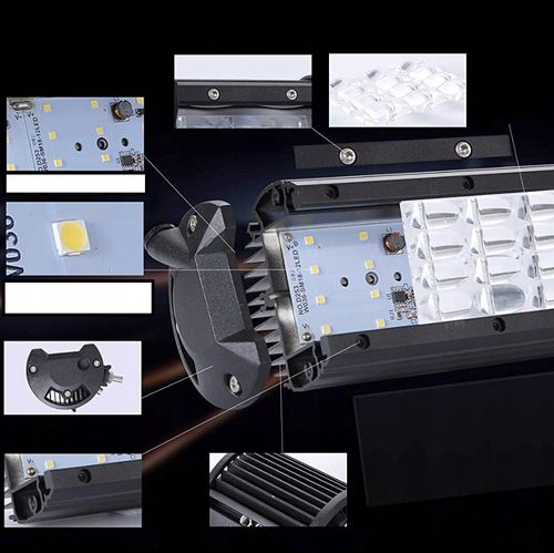 Lampa Robocza LED 360W Halogen 12V 24V Panel Cree na Arena.pl