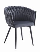 Krzesło ORION - aksamit ciemnoszare x 2