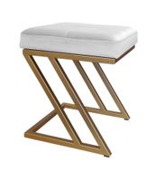 Pufa ZETA LOFT taboret podnóżek podstawa złota MG39