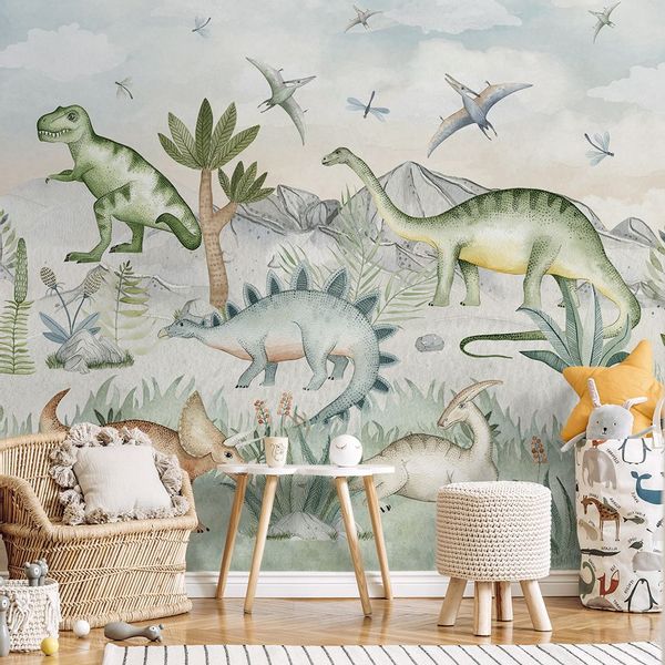 Tapeta Dinozaury W09 250 cm Płótno zdjęcie 2