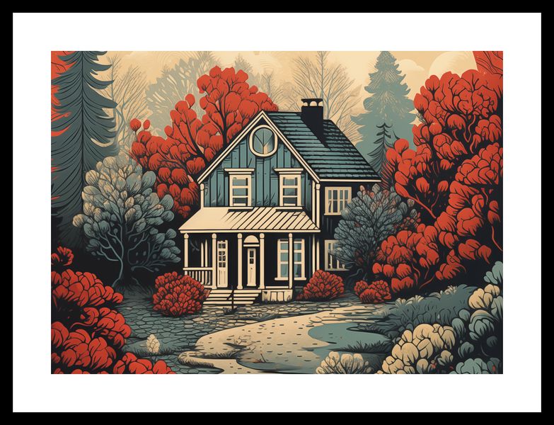 Plakat 35x25cm Idylla Rustykalna zdjęcie 3