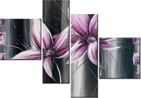 100 70CM OBRAZ 4 ELEM ZGRANY DUET DRUK PŁÓTNO RAMA